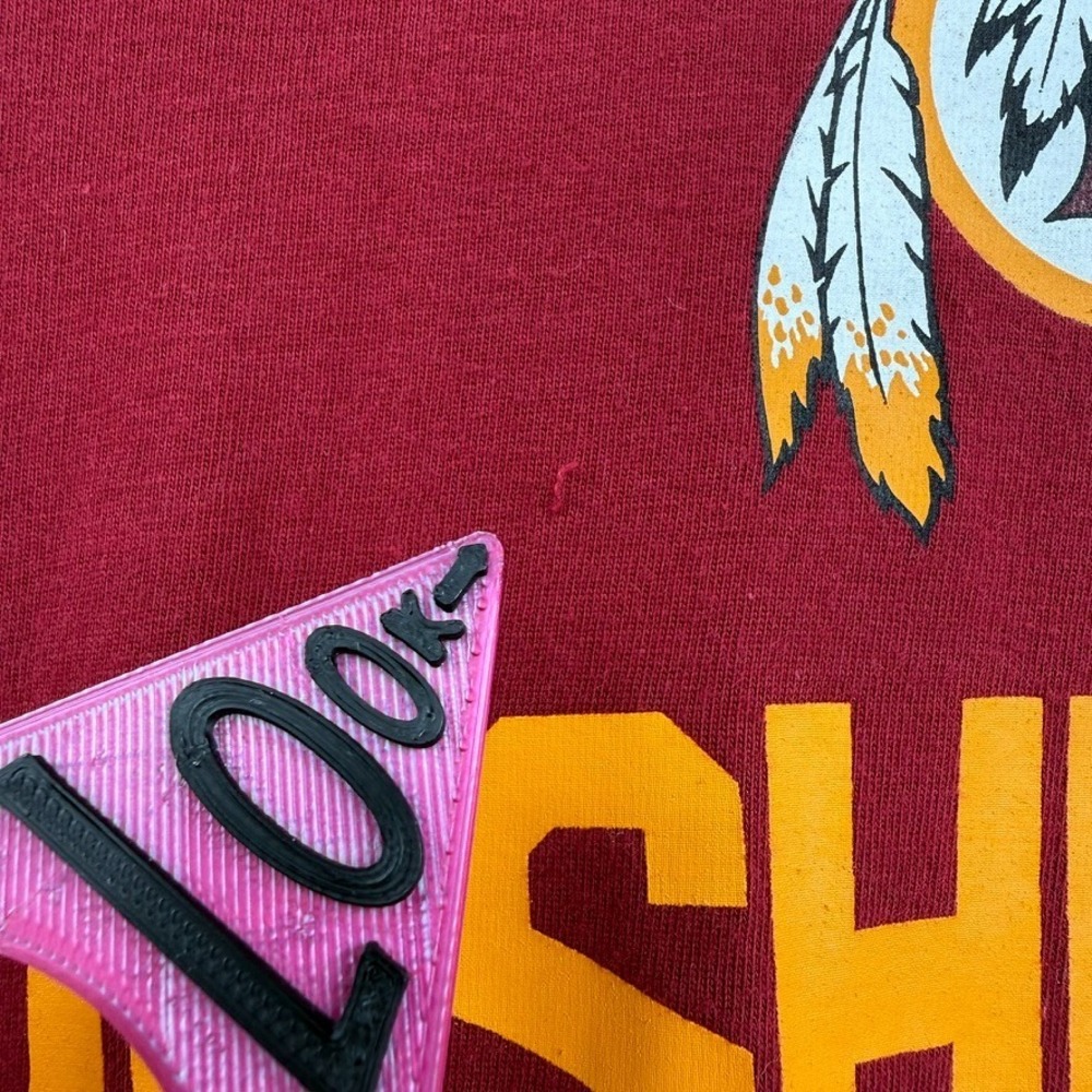 VTG Y2K Reebok NFL‎ Washington Redskins Mens Small Shirt Maroon Layered Tee - Picture 10 of 16